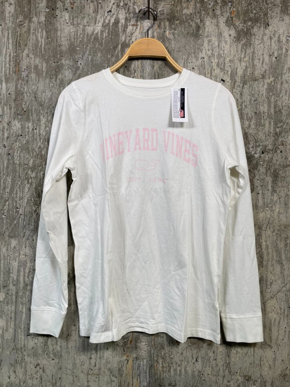VINEYARD VINES Women's Long Sleeve Heritage Vineyard Vines Size XS Marshmallow